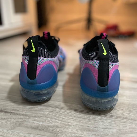 Nike Air Vapormax 2021 Flyknit Pink Blast Photo Blue DX3… - Picture 7 of 11